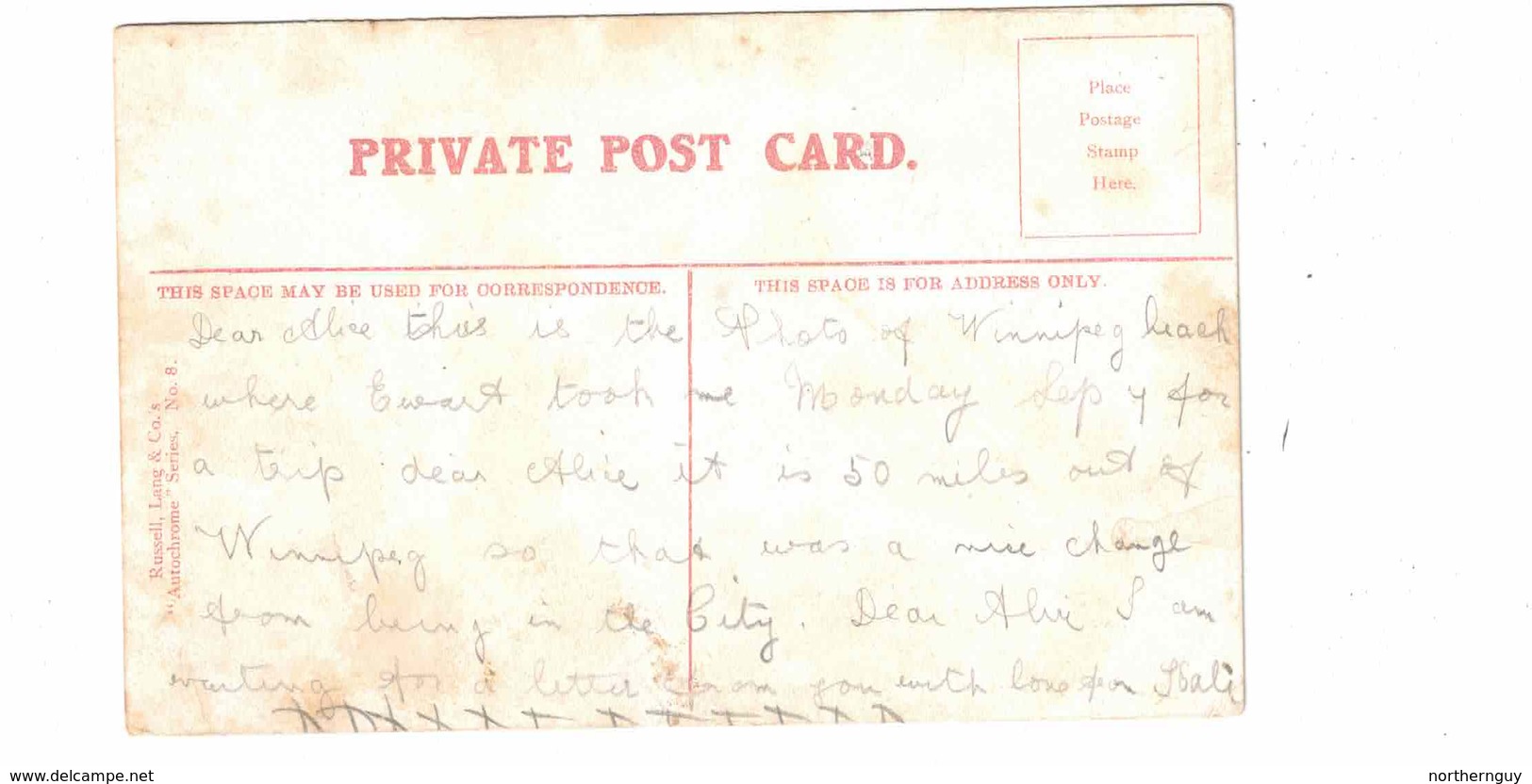 WINNIPEG BEACH, Manitoba, Canada, The Pier, Old Pre-1920 Postcard - Andere & Zonder Classificatie