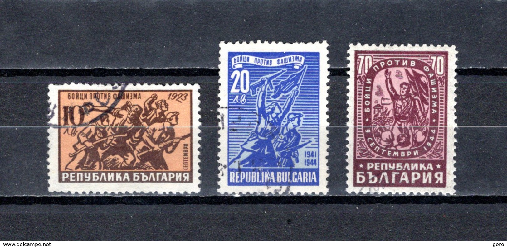 Bulgaria   1947  .-  Y&T  Nº   536/538 - Gebraucht