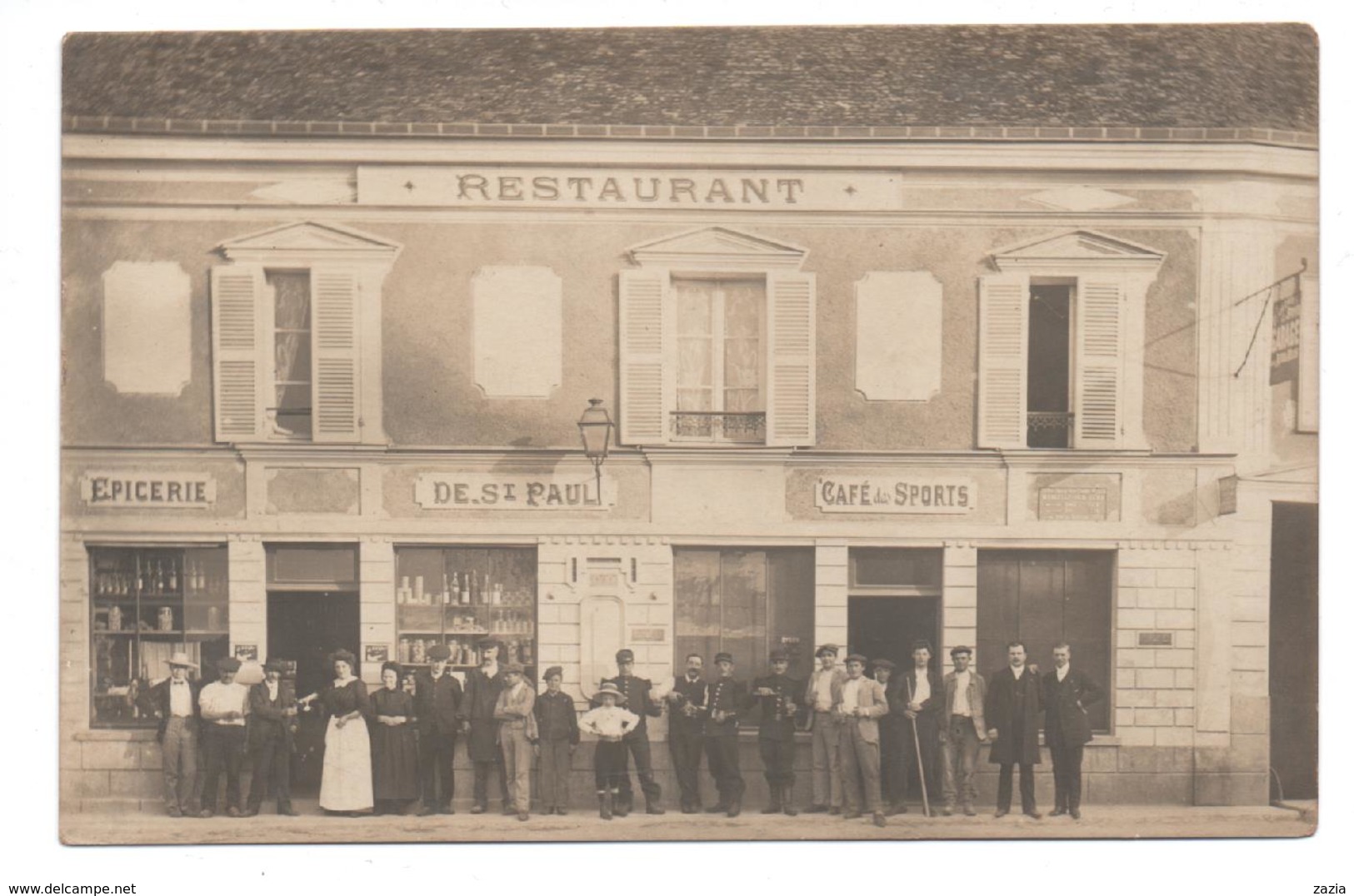 27.555/MARCILLY SUR EURE - Carte Photo Restaurant -  (Grande Rue) - Marcilly-sur-Eure