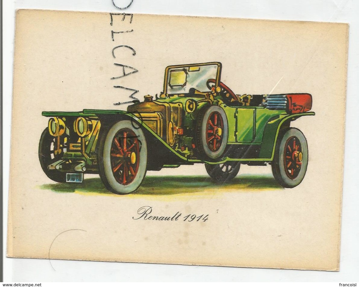 Dessin De Renault 1914. - Autres & Non Classés