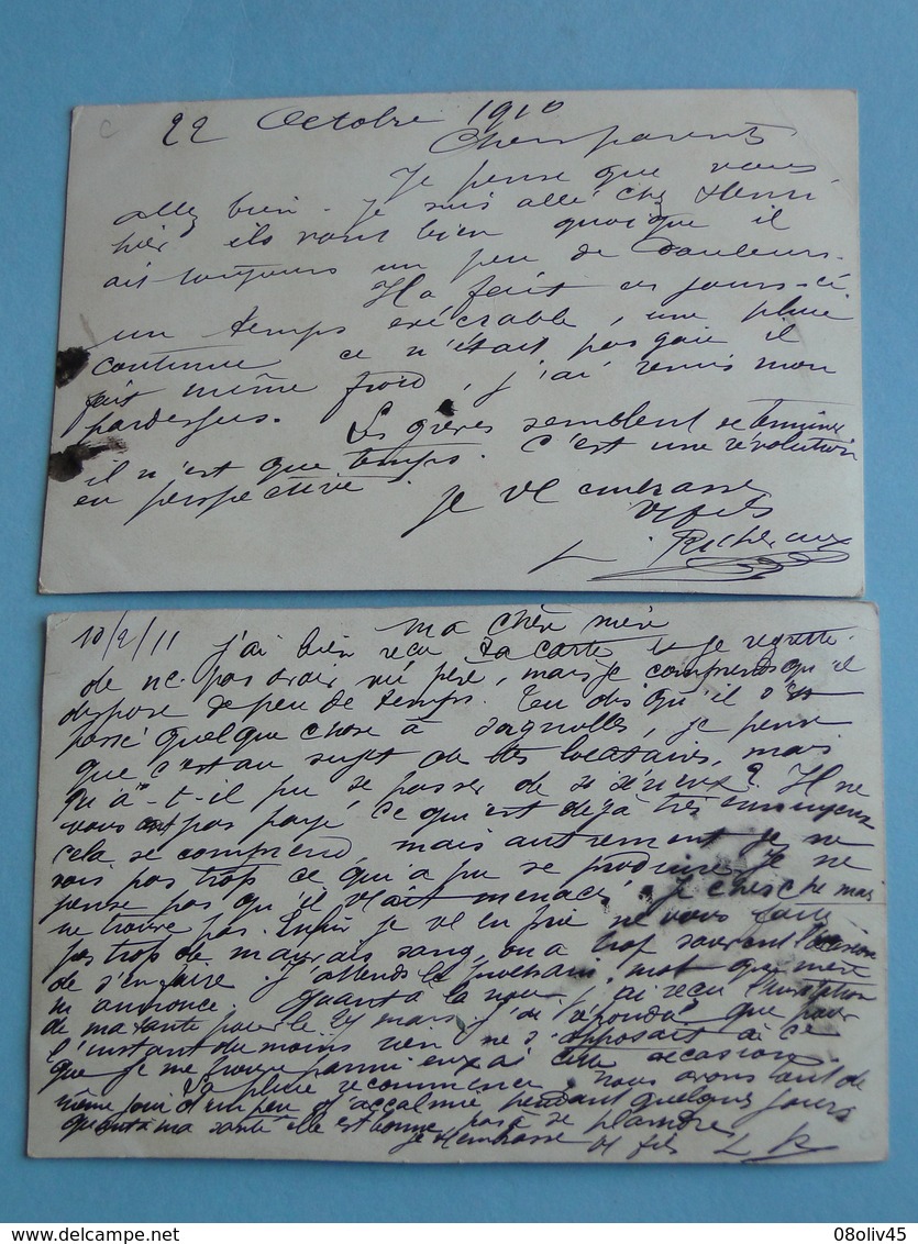 Lot De 2 Cpa FANTAISIE Allemandes-- Cerf & Sanglier - Autres & Non Classés