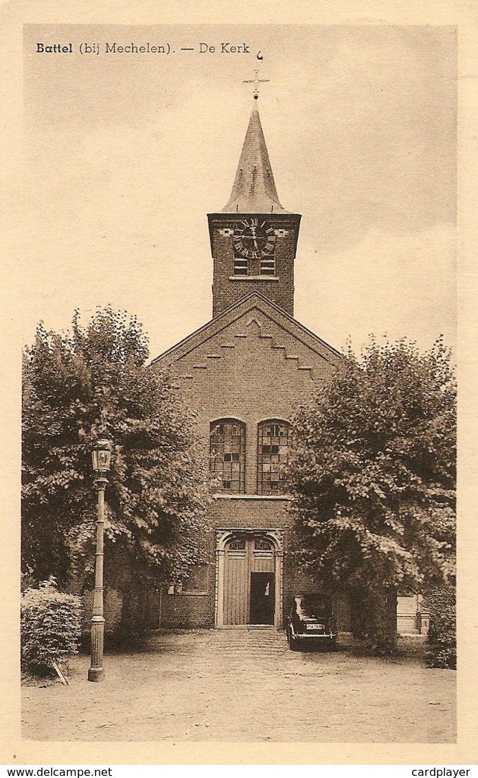 BATTEL - MECHELEN -  De Kerk - Fiat 500 Topolino - Uitg. Huis De Wit - Malines