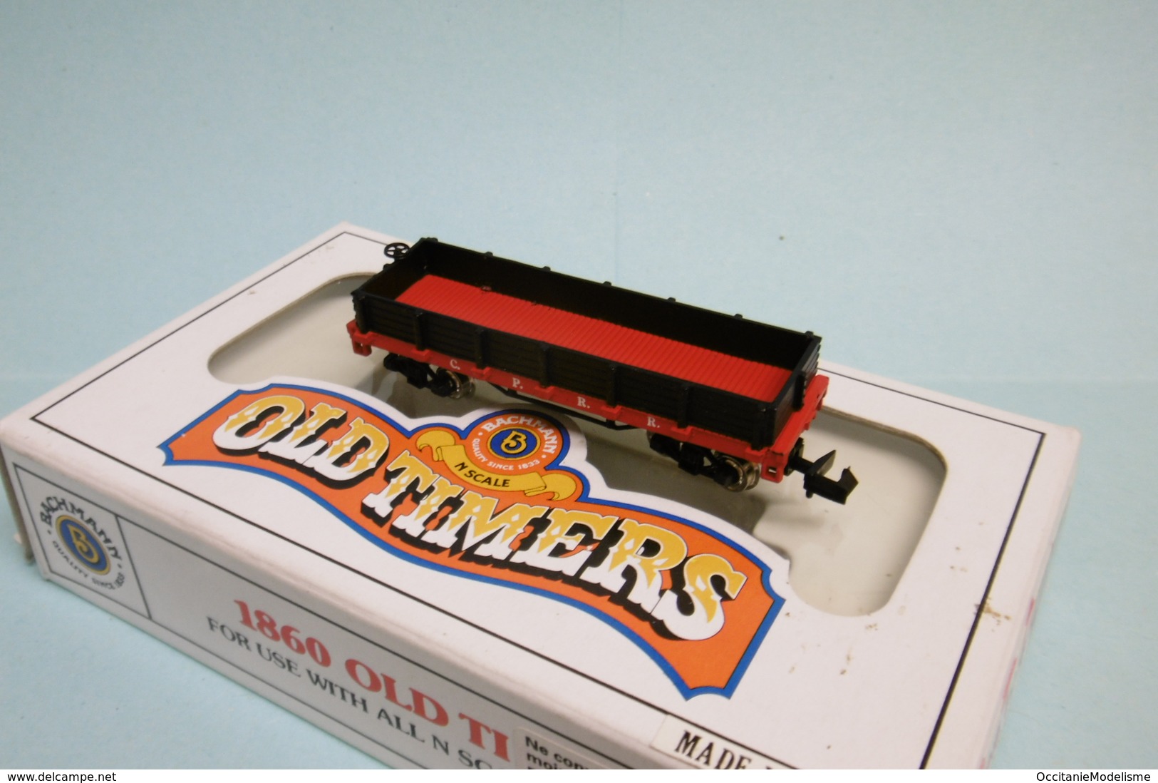 Bachmann - WAGON US 34' Old Timers Gondola Central Pacific Réf. 75274 BO N 1/160 - Goods Waggons (wagons)