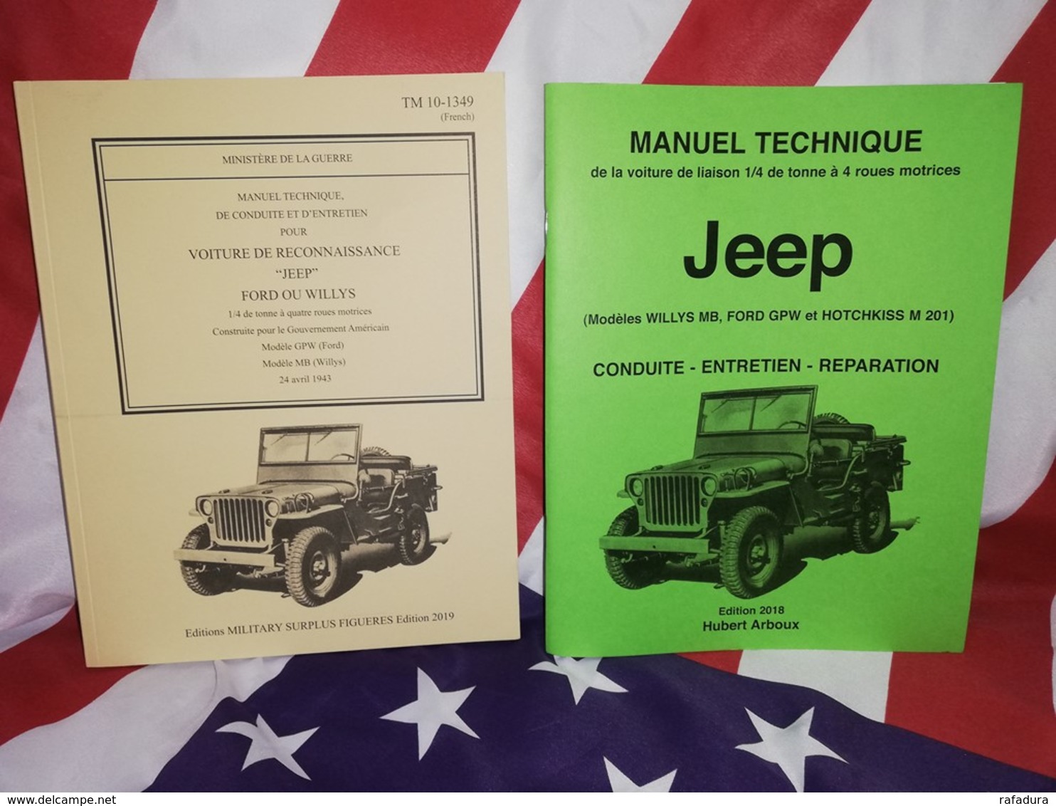 TOP VENTE Manuel Technique TM 10 /1349 WILLYS FORD + Manuel Technique JEEP 2018 Arboux - Véhicules