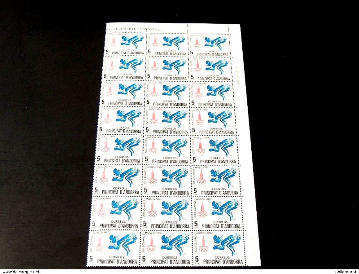 Andorre espagnol 1978/1991 : 2600 timbres ** en feuilles ou blocs COTE 2000 €