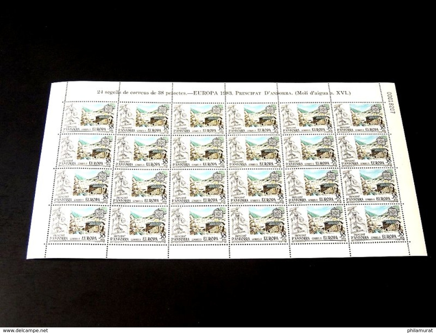 Andorre espagnol 1978/1991 : 2600 timbres ** en feuilles ou blocs COTE 2000 €