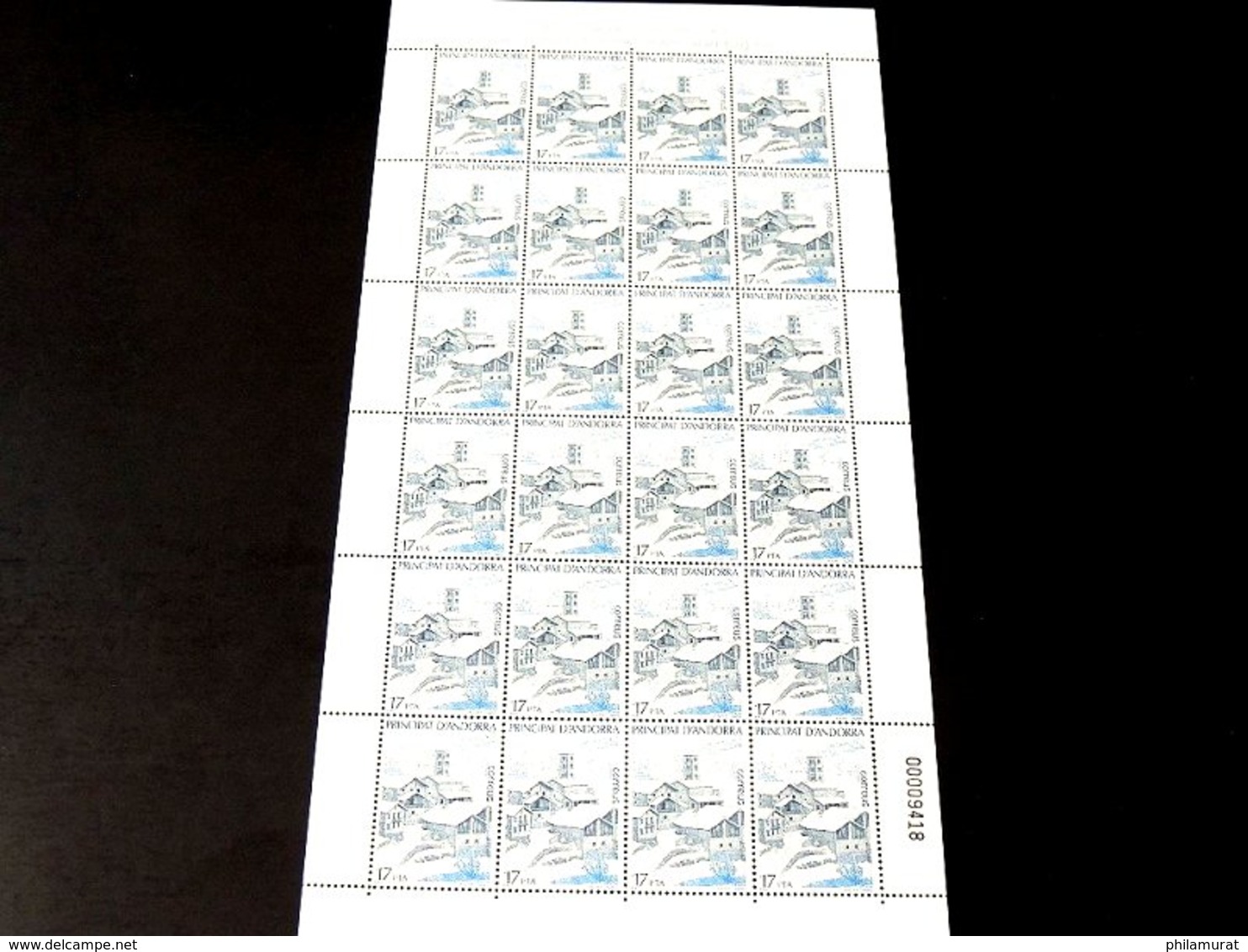 Andorre espagnol 1978/1991 : 2600 timbres ** en feuilles ou blocs COTE 2000 €