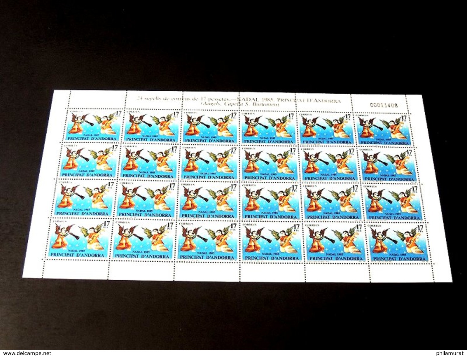 Andorre espagnol 1978/1991 : 2600 timbres ** en feuilles ou blocs COTE 2000 €