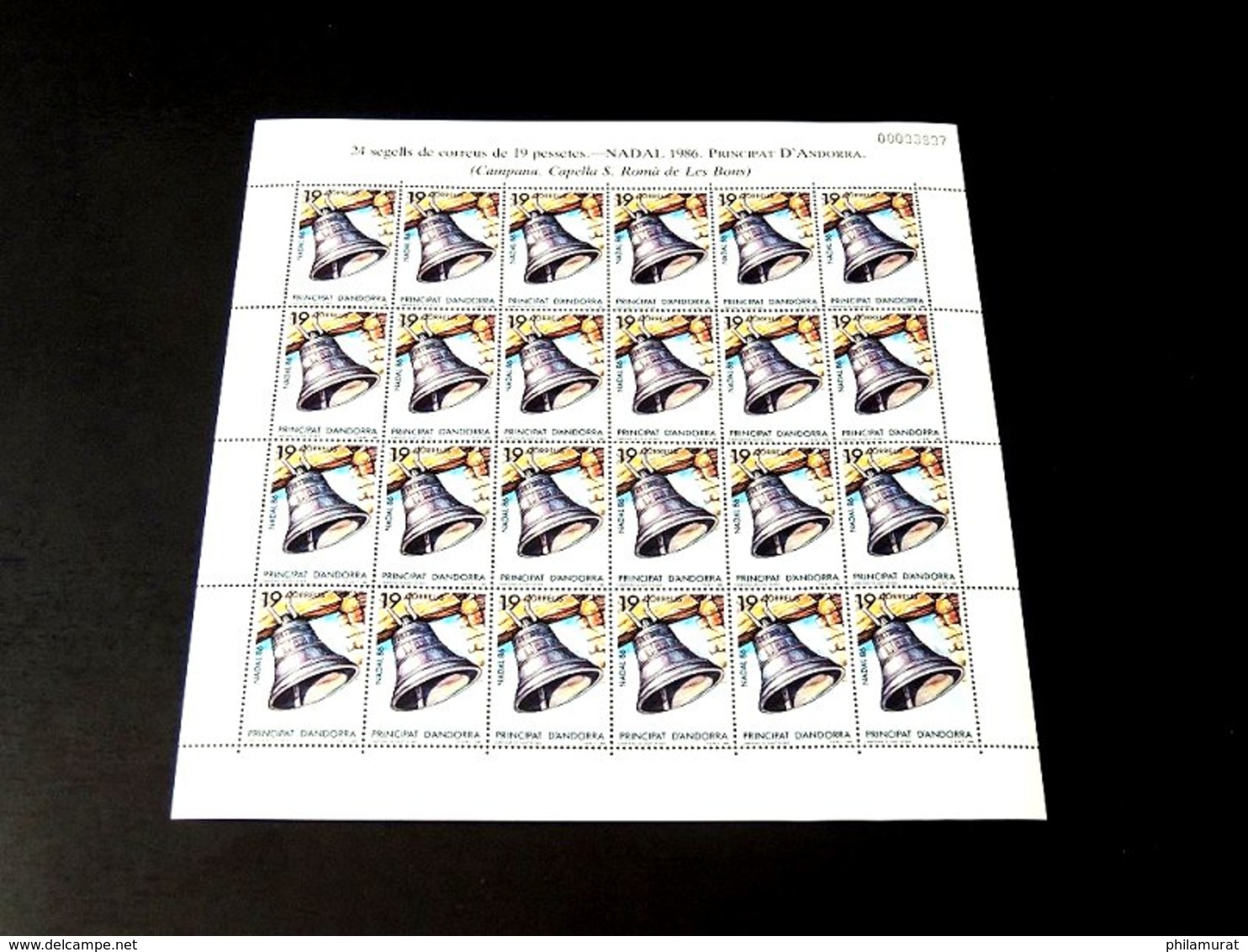 Andorre espagnol 1978/1991 : 2600 timbres ** en feuilles ou blocs COTE 2000 €