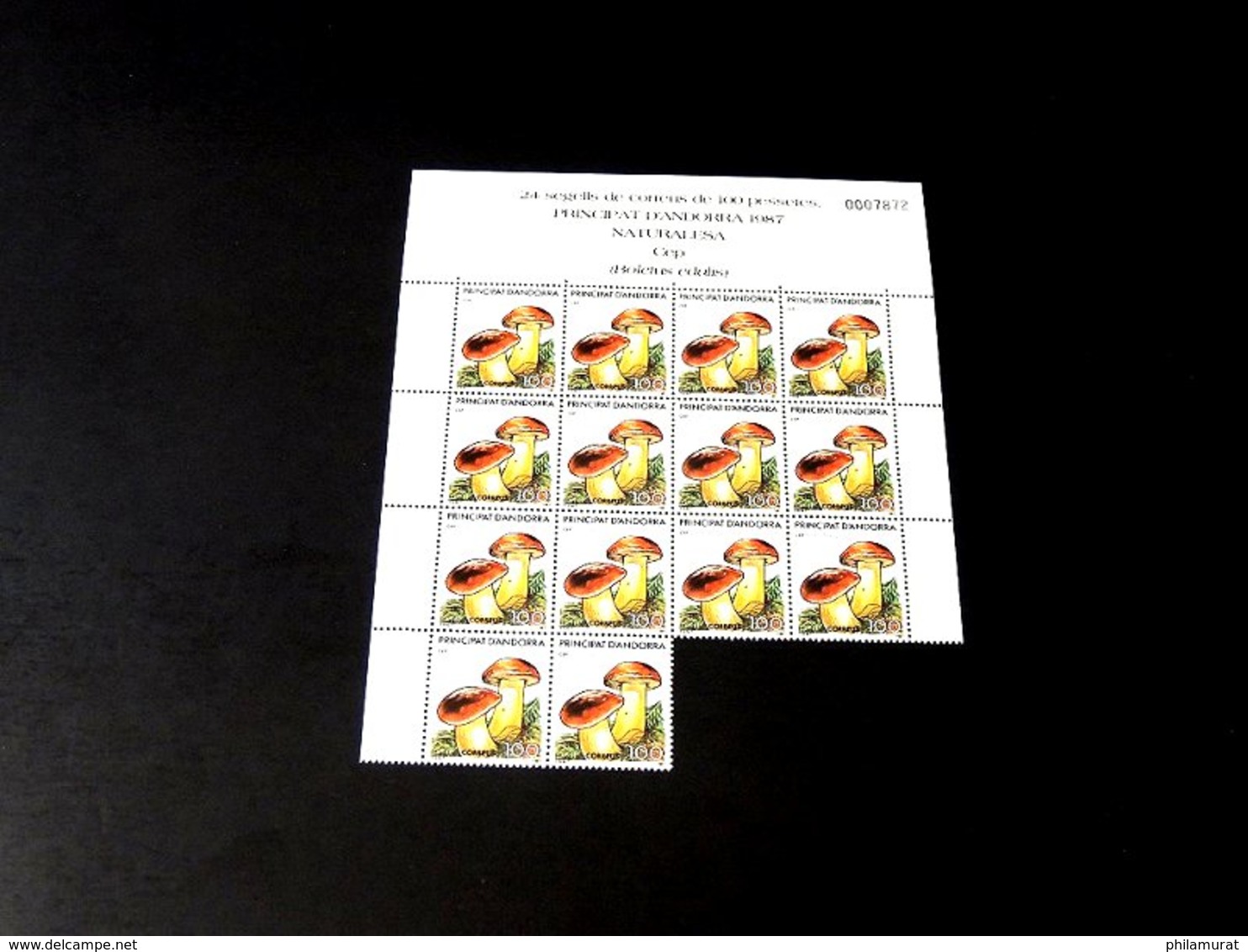 Andorre espagnol 1978/1991 : 2600 timbres ** en feuilles ou blocs COTE 2000 €