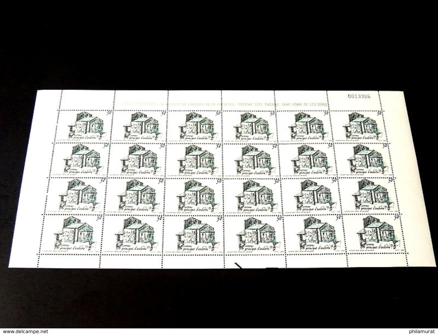 Andorre espagnol 1978/1991 : 2600 timbres ** en feuilles ou blocs COTE 2000 €