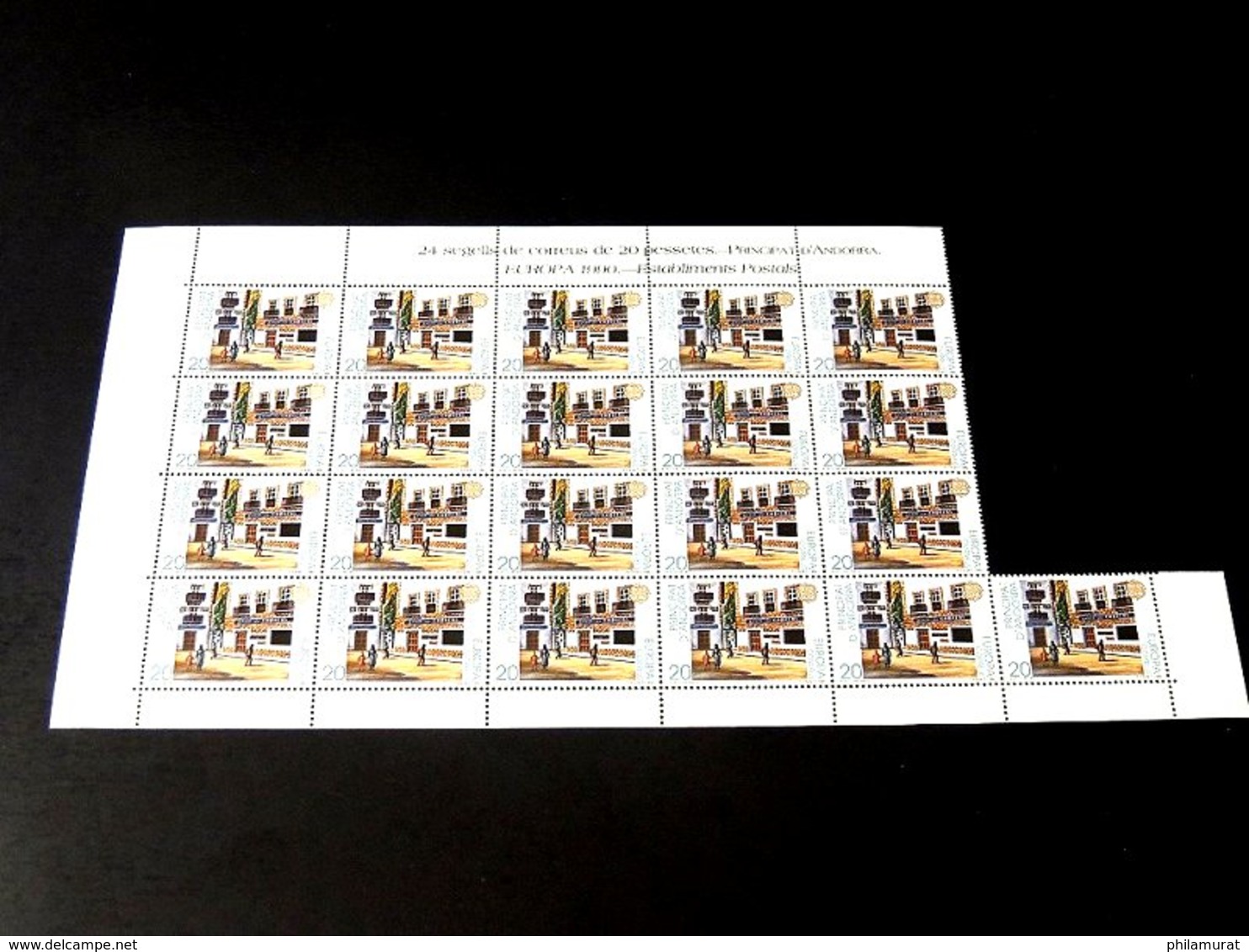 Andorre espagnol 1978/1991 : 2600 timbres ** en feuilles ou blocs COTE 2000 €