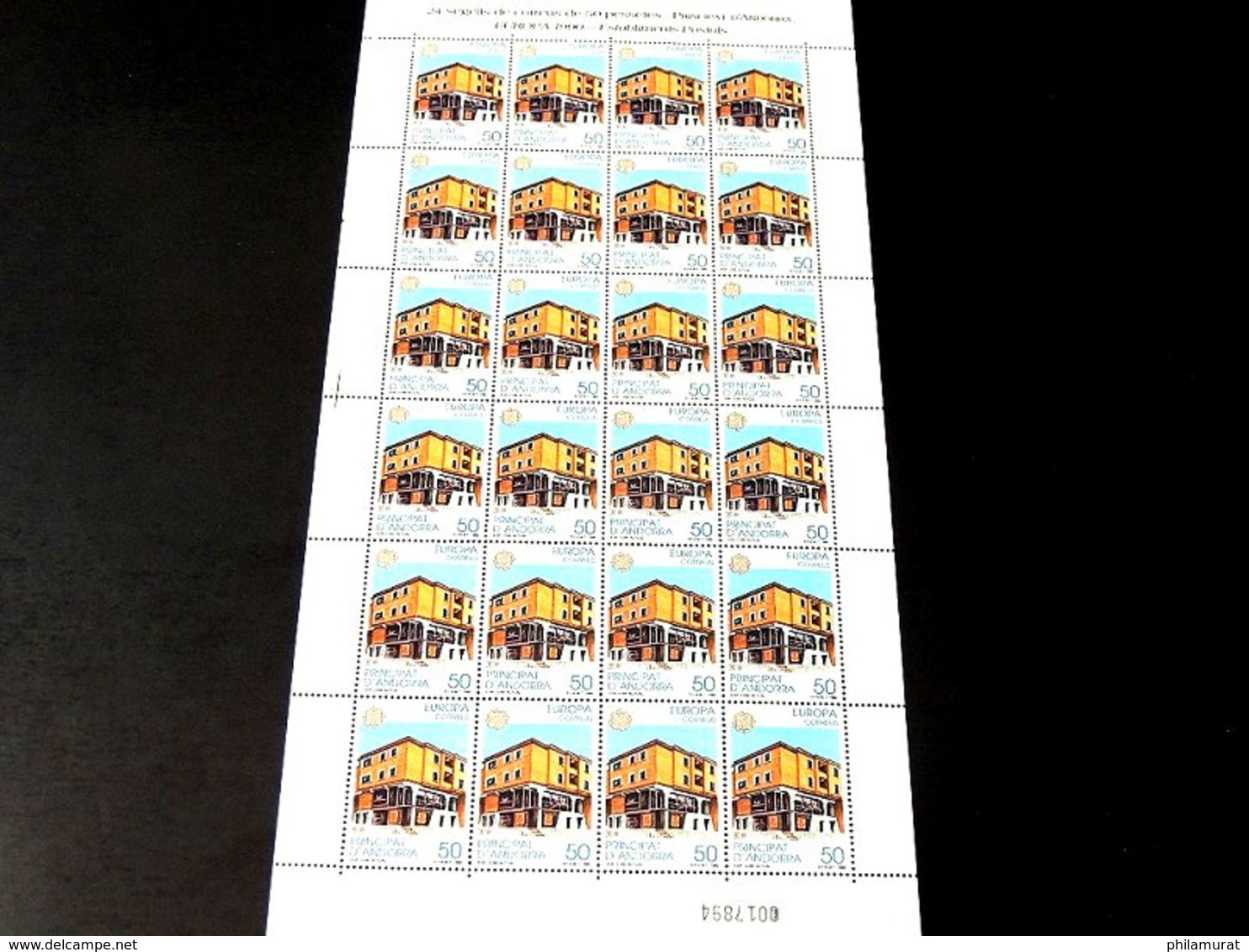 Andorre espagnol 1978/1991 : 2600 timbres ** en feuilles ou blocs COTE 2000 €