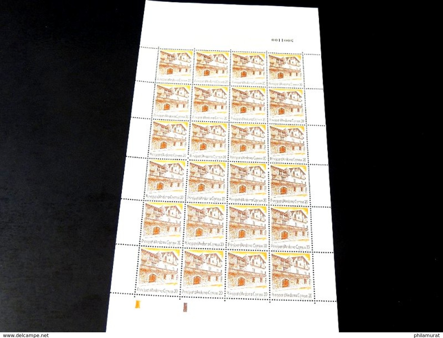 Andorre espagnol 1978/1991 : 2600 timbres ** en feuilles ou blocs COTE 2000 €