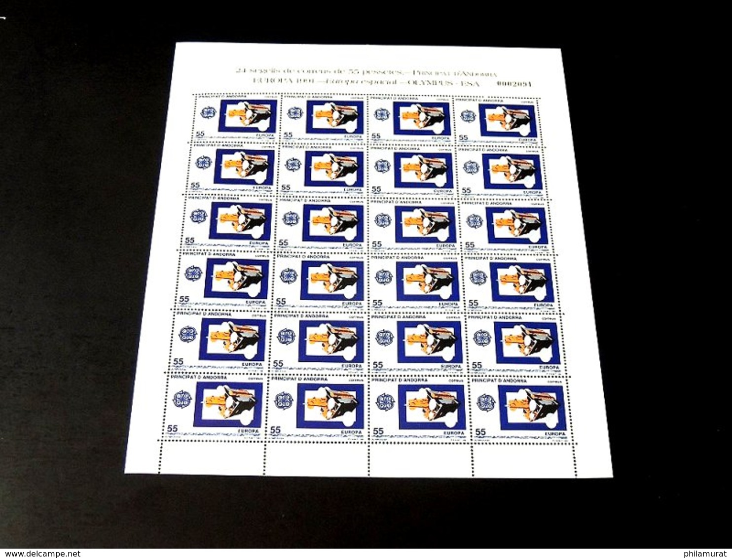 Andorre espagnol 1978/1991 : 2600 timbres ** en feuilles ou blocs COTE 2000 €