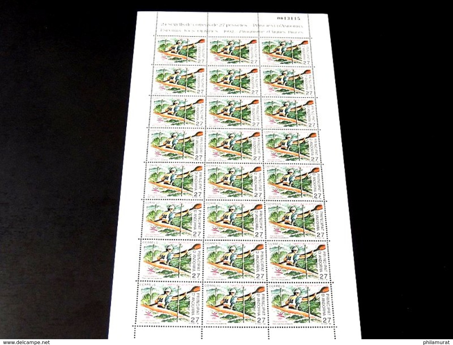 Andorre espagnol 1978/1991 : 2600 timbres ** en feuilles ou blocs COTE 2000 €