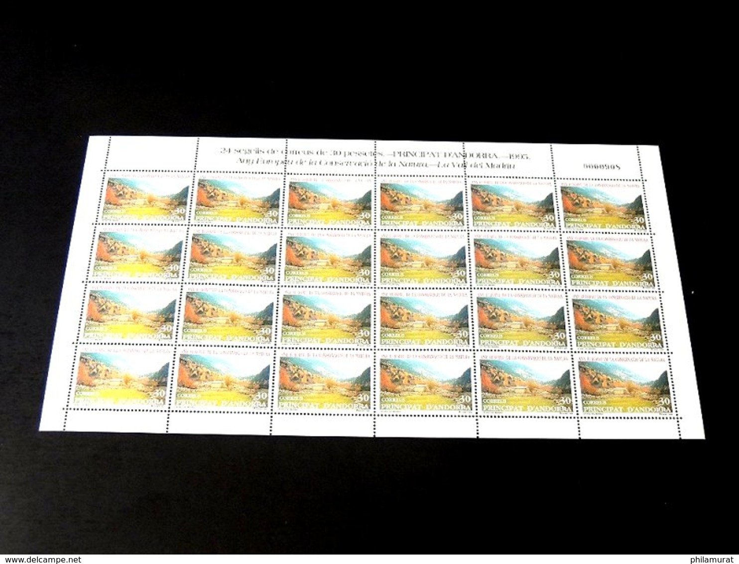 Andorre espagnol 1978/1991 : 2600 timbres ** en feuilles ou blocs COTE 2000 €