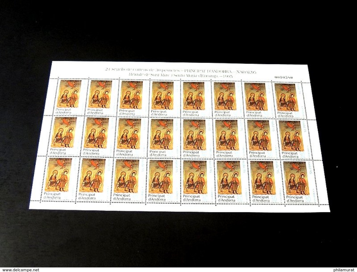 Andorre espagnol 1978/1991 : 2600 timbres ** en feuilles ou blocs COTE 2000 €