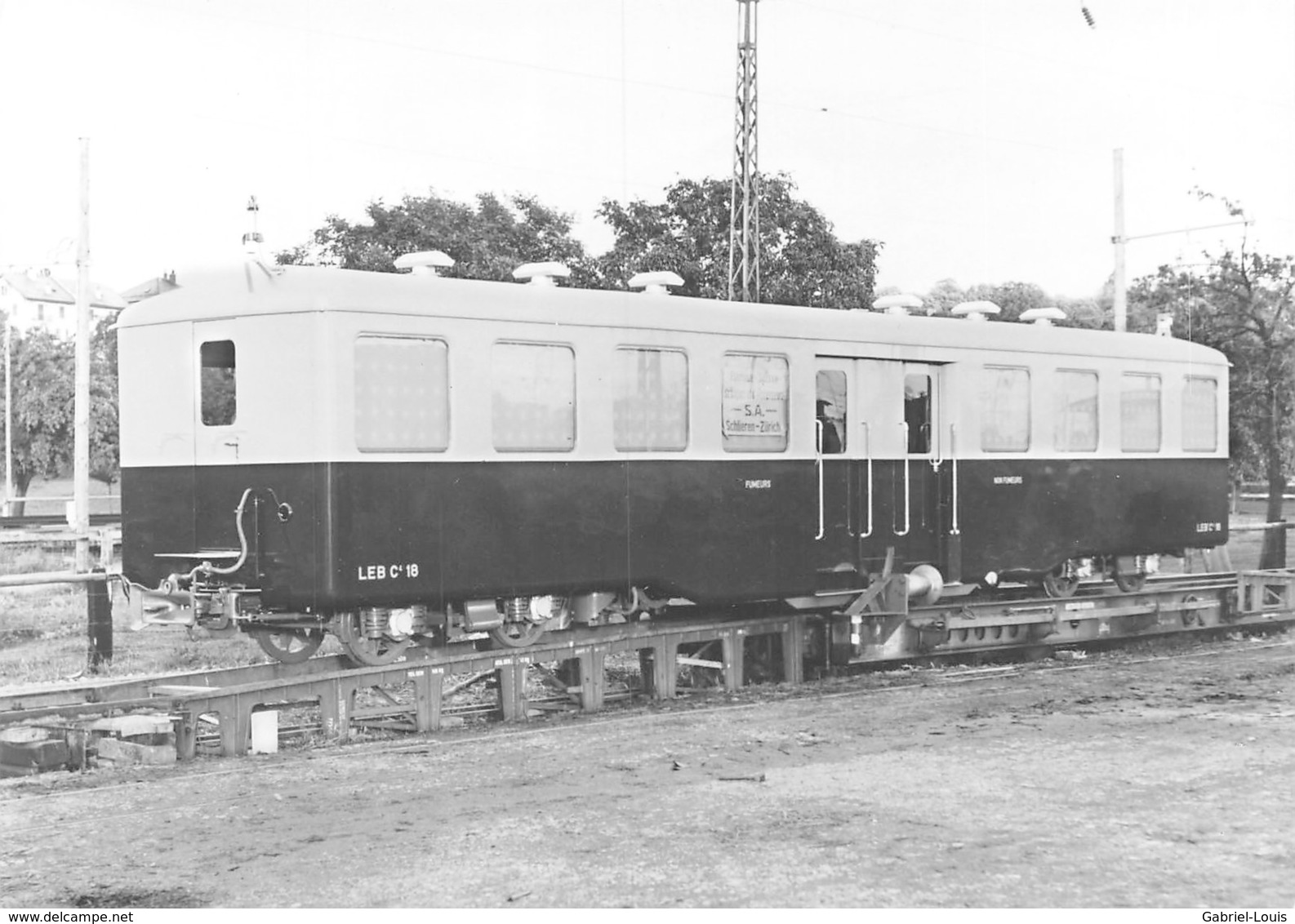 Reproduction: Lausanne - Echallens - Bercher - Train De Marchandises Dans L'Avenue De Morges 1970 (15 X 10 Cm) - Bercher