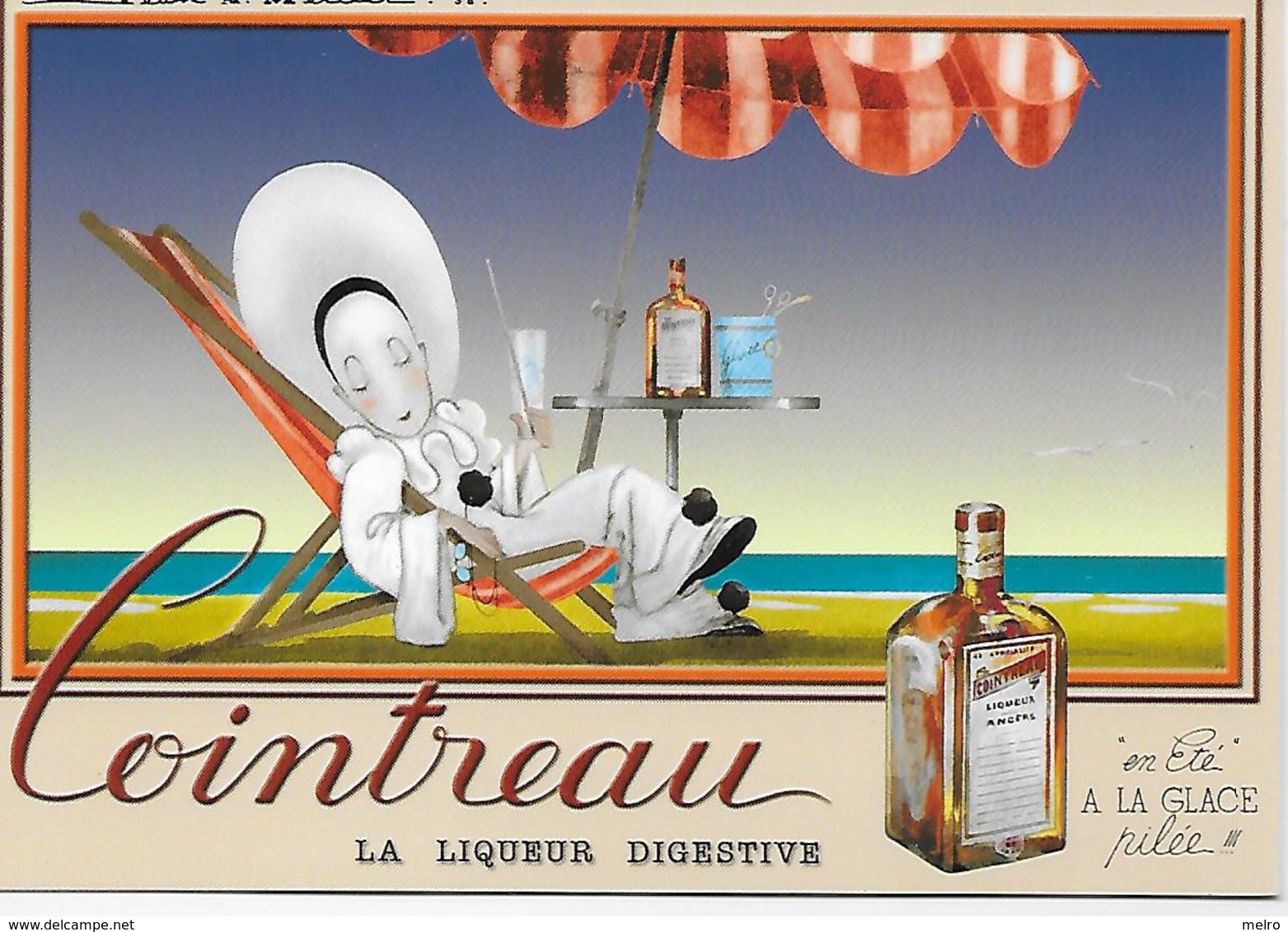 CP - Publicité - Cointreau -La Liqueur Digestive "en Eté" A La Glace Pilée!!!  (Jean A. Mercier ) - Pubblicitari