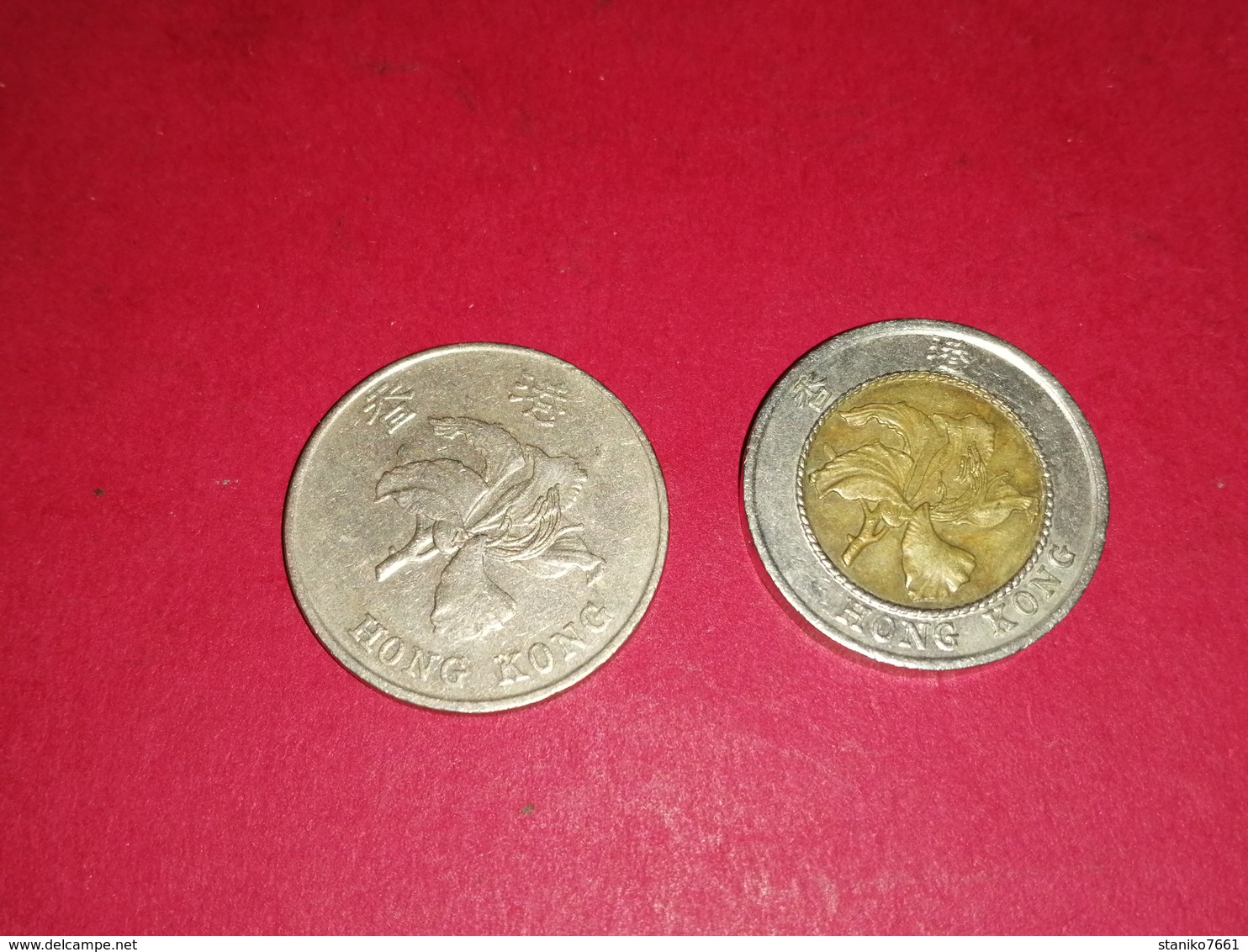 2 Monnaies HONG KONG 1995 1 DOLLAR ET 10 DOLLARS Non Nettoyé - Hong Kong