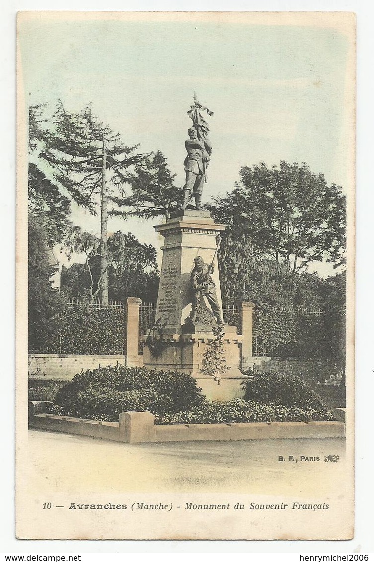 50 Manche Avranches Monument Du Souvenir Français - Avranches