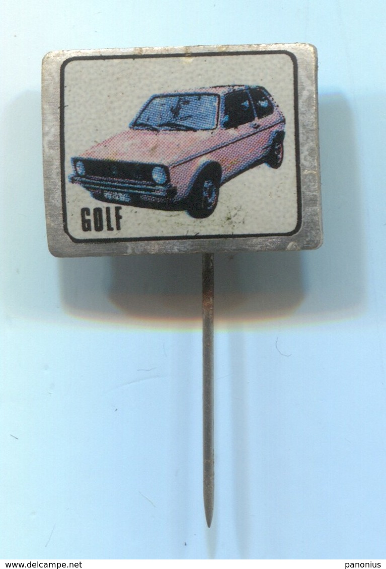 VOLKSWAGEN GOLF  -  Car, Auto, Automotive, Vintage Pin, Badge, Abzeichen - Volkswagen