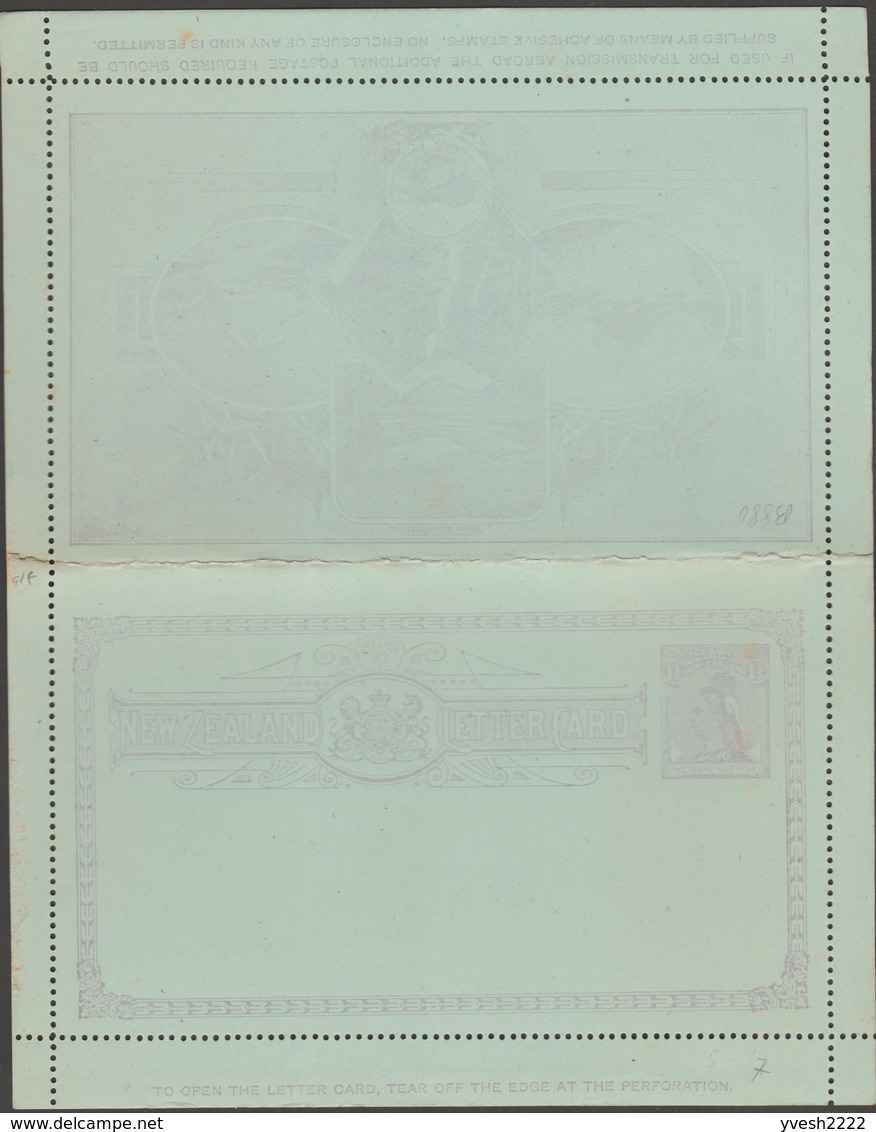 Nouvelle-Zélande 1895. 7 Entiers Postaux, Cartes-lettres, Montagnes Et Kiwis - Kiwi's