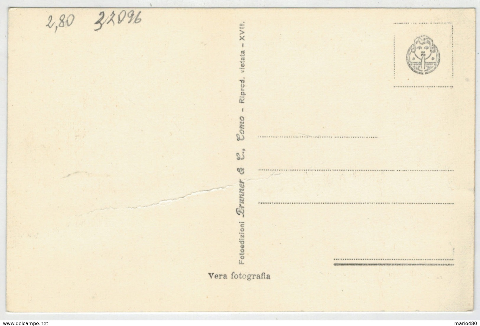 C.P. PICCOLA     MENAGGIO   ALBERGO  PRINCIPE        2  SCAN  (NUOVA) - Altri & Non Classificati