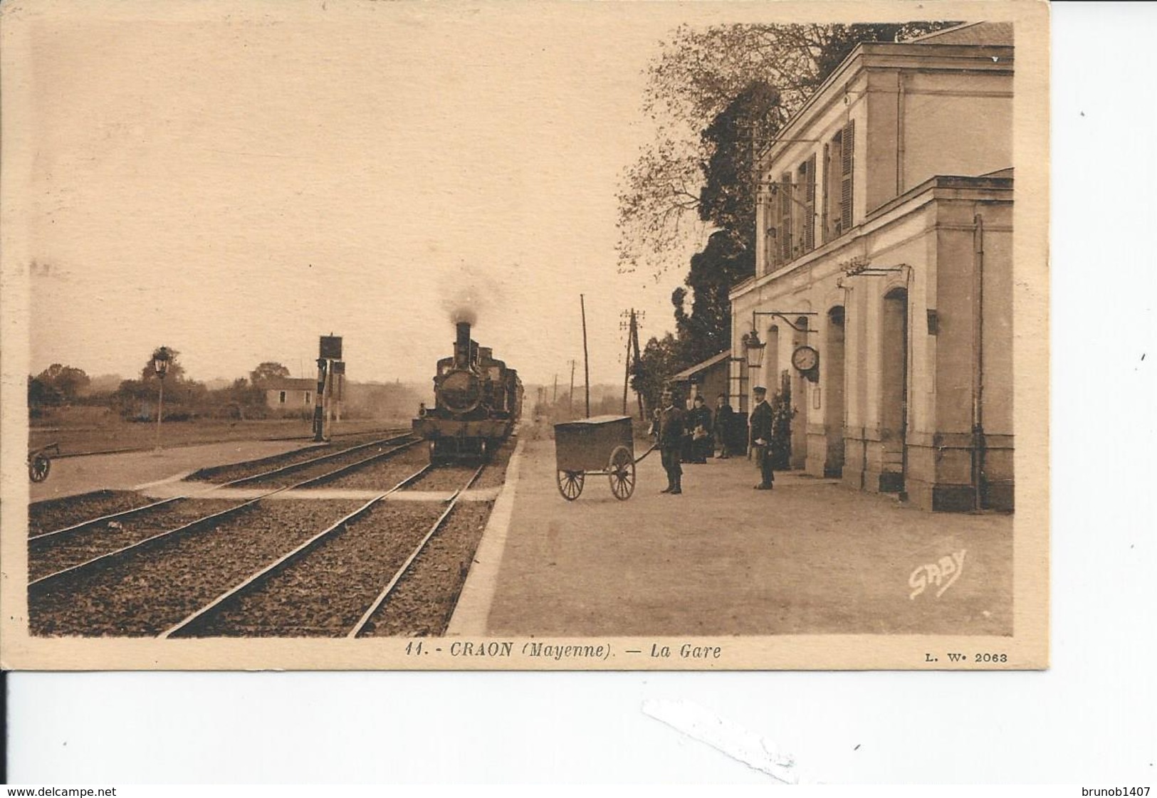 CRAON   La Gare 1921 - Craon