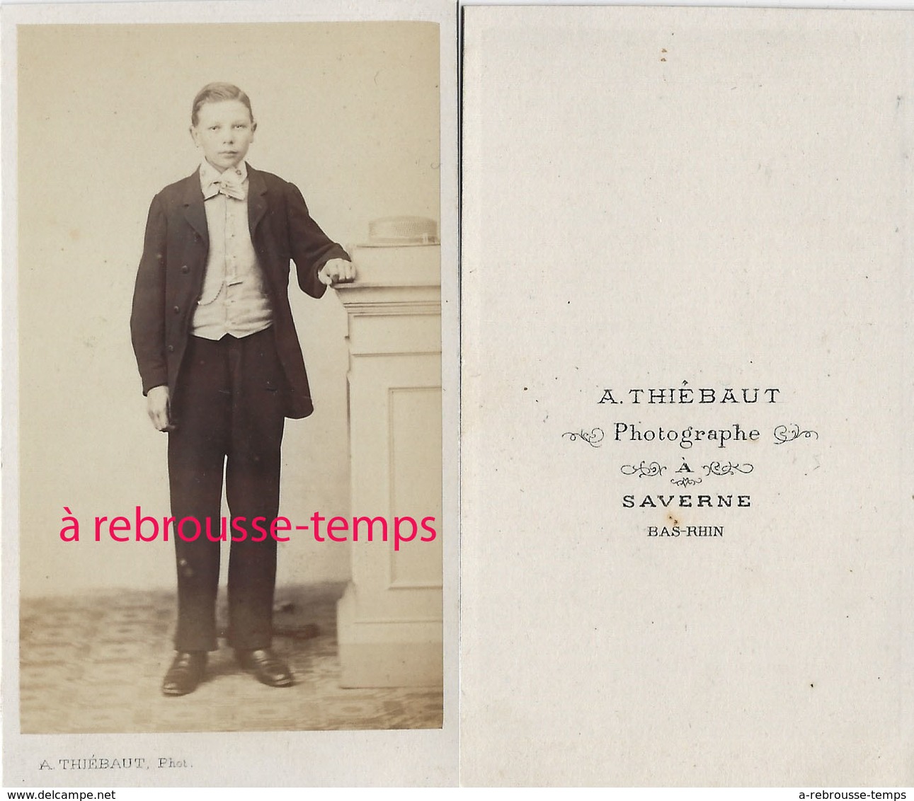CDV Mode Second Empire-jeune Homme élégant-photo Thiébaut à Saverne - Anciennes (Av. 1900)