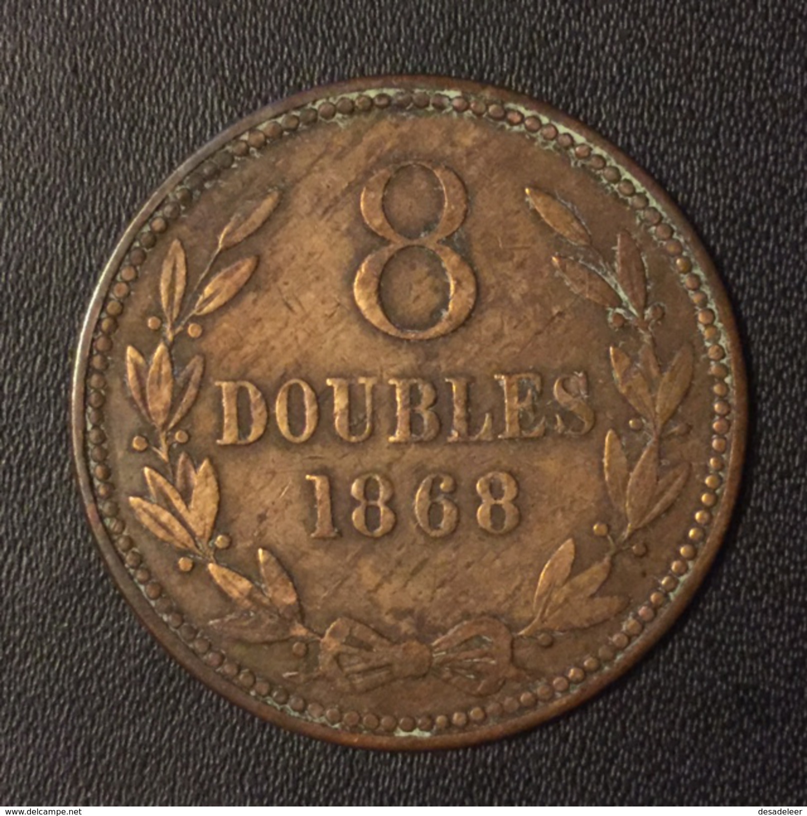 Guernsey 8 Doubles 1868 - Guernsey