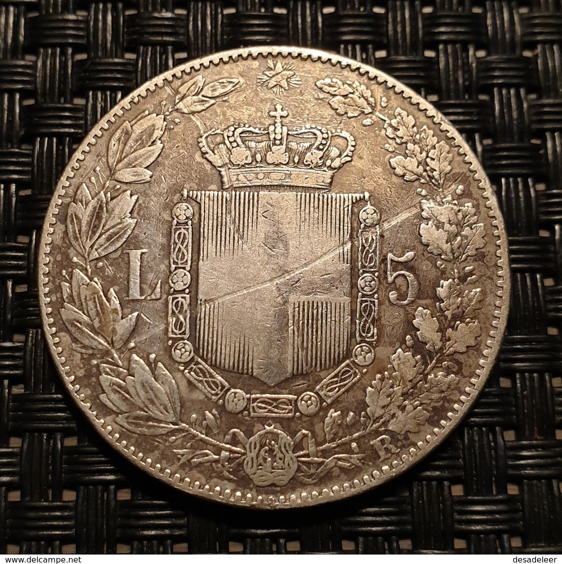 Italy 5 Lira 1879 - 1878-1900 : Umberto I