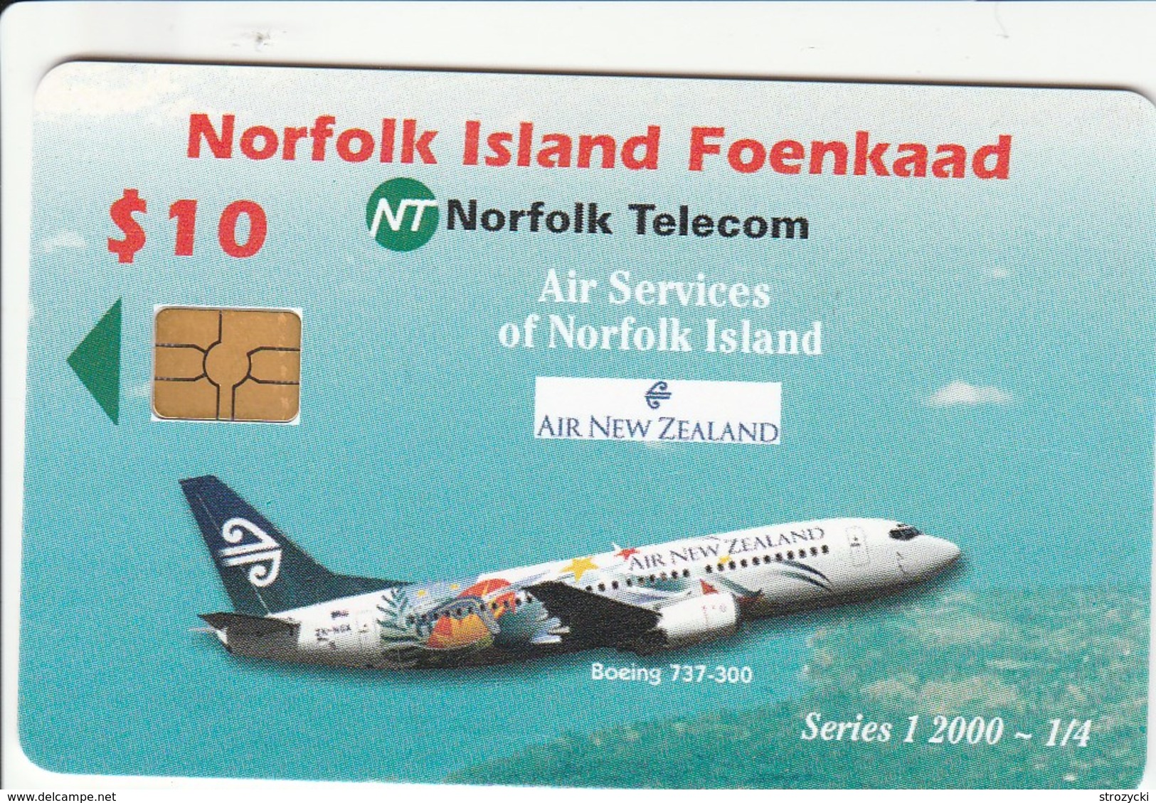 Norfolk Island - Air New Zealand Boeing 737-300 - Puzzle 1/4 - Norfolk Eiland