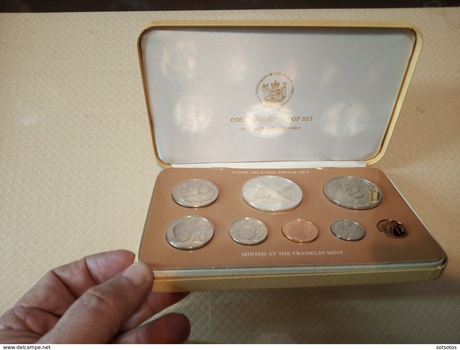 Cook Islands - 1c - 5$ Dollar 1976 – Silver - Proof 1976 Coins Of The Cook Islands - Full Set Of 8 Coins 1 Cent To 5 Dol - Andere - Oceanië