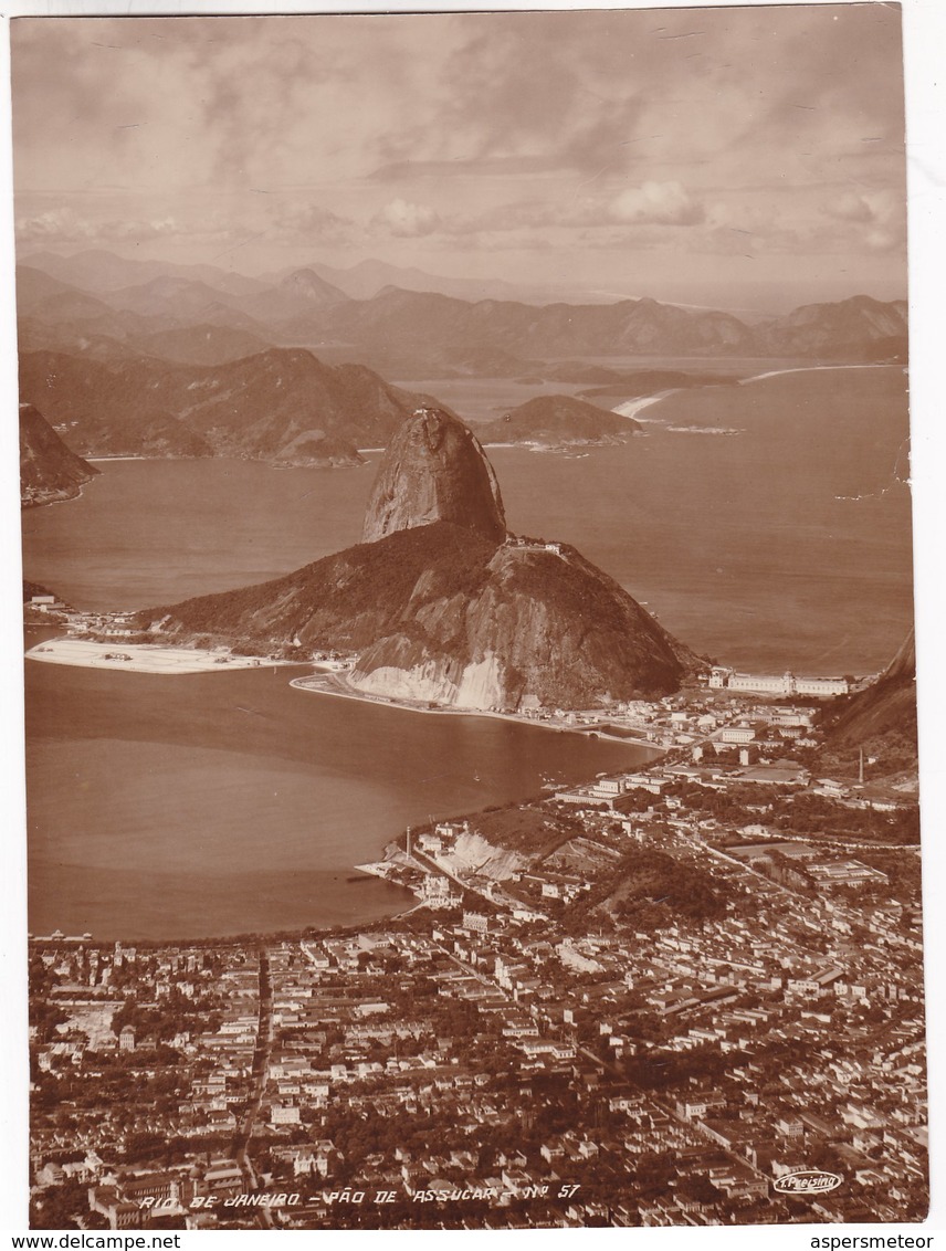 RIO DE JANEIRO - PAO DE ASSUCAR. N°57 ED T. PREISING.. CIRCA 1940's. PANORAMIC VIEW. PHOTO FOTO -LILHU - Luoghi