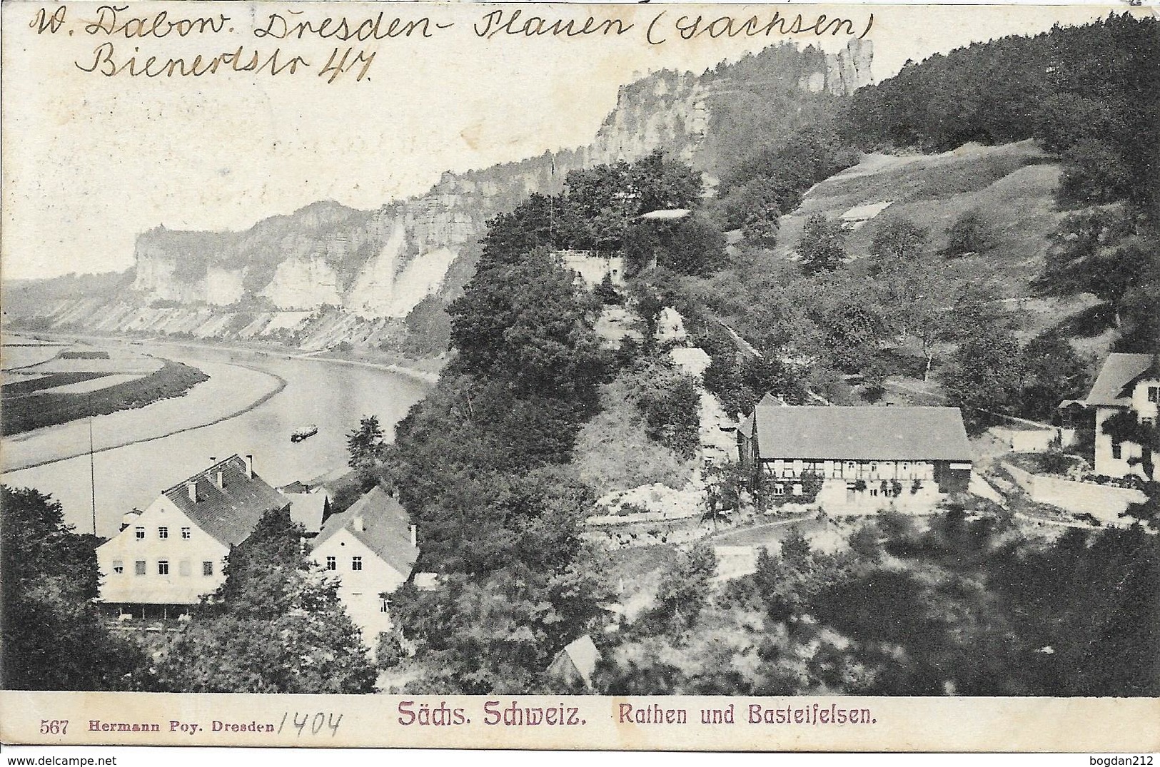 1906 - BASTEI   Gem. LOHMEN ,  Gute Zustand, 2 Scan - Bastei (sächs. Schweiz)