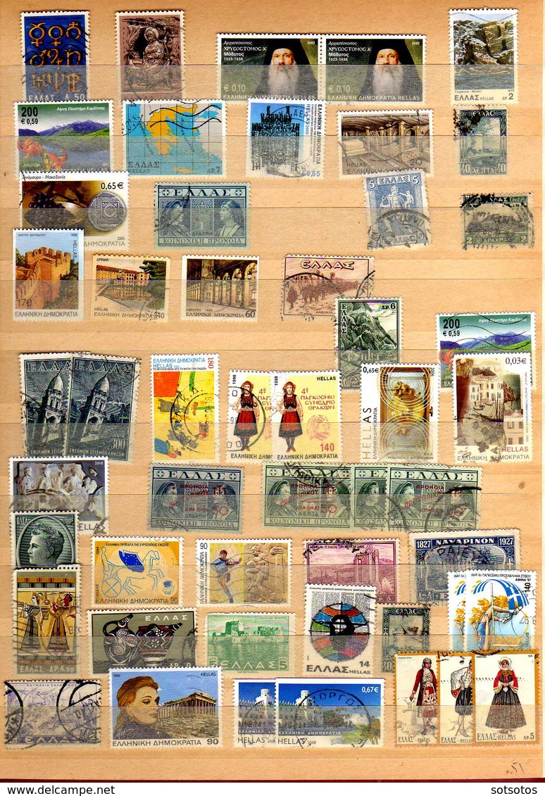 Greece 2009/1880 - Accumulation unorganized housed in two 16pag. stock books, with 1150+ stamps plus 6 covers - High cat