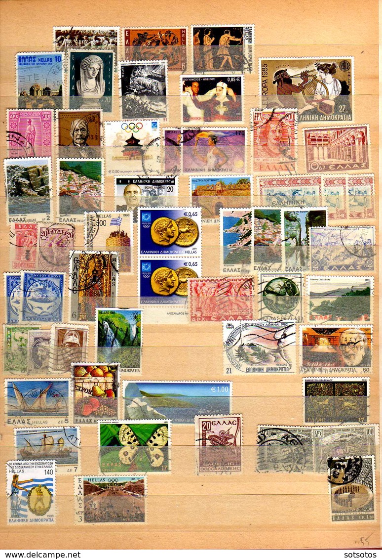 Greece 2009/1880 - Accumulation unorganized housed in two 16pag. stock books, with 1150+ stamps plus 6 covers - High cat