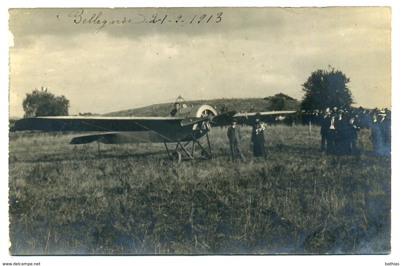 BELLEGARDE. Souvenir De L'aviation (F. De Marmier). Carte Photo Identique Au Cliché édité Par Luquet. - Bellegarde