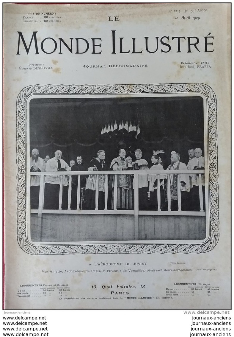 1909 JUVISY BENEDICTION DE L'AERODROME - AUTOMOBILE BRASIER - CAMELOT DU ROY - CONI - BUREAU DE POSTE - METROPOLITAIN - 1900 - 1949