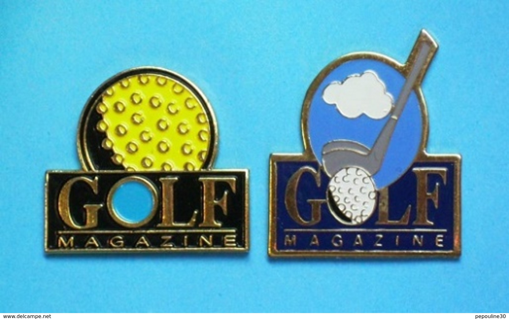 2 PIN'S  //   ** GOLF MAGAZINE ** - Golf