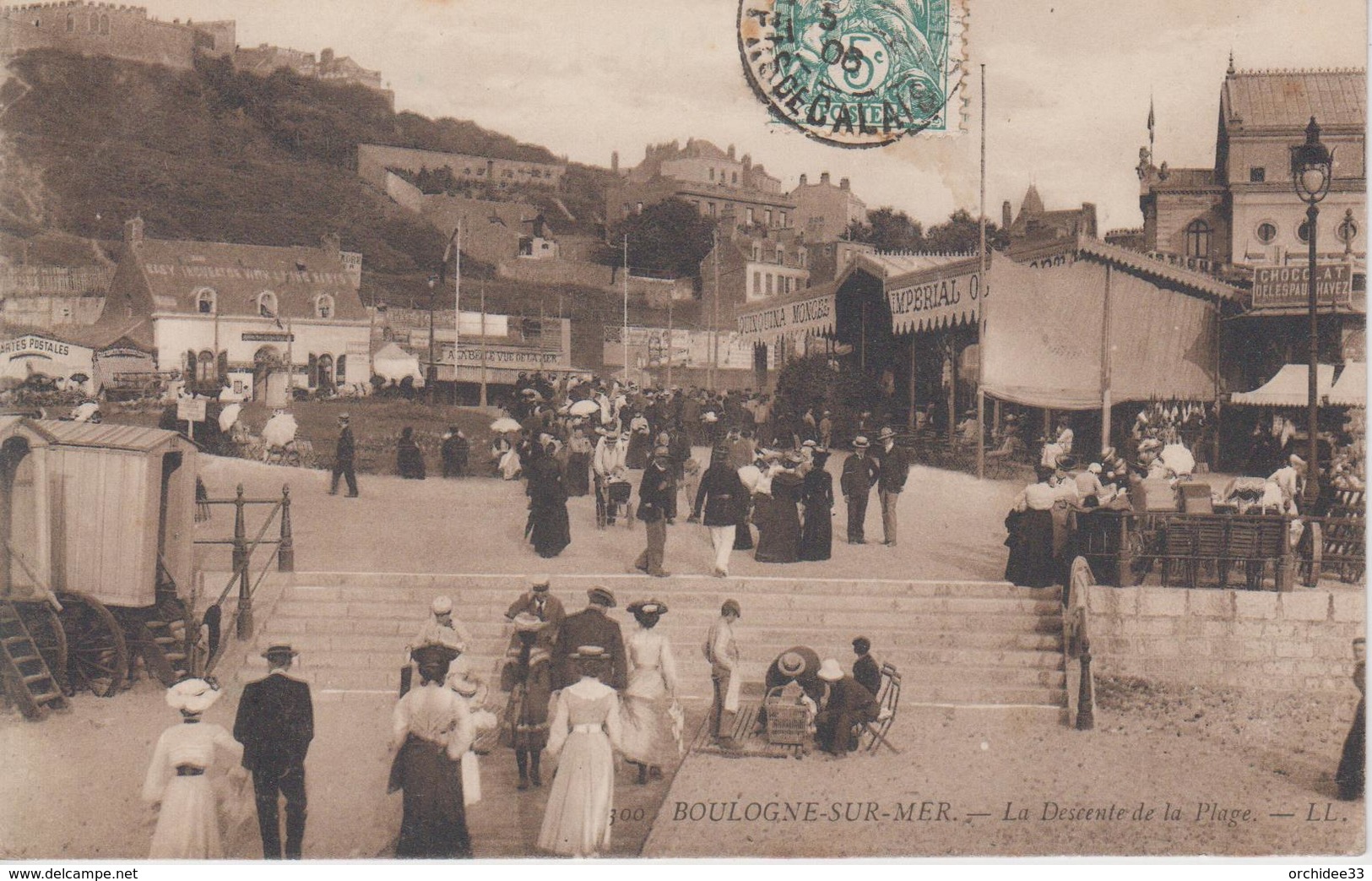 CPA Boulogne-sur-Mer - La Descente De La Plage (très Jolie Animation) - Boulogne Sur Mer