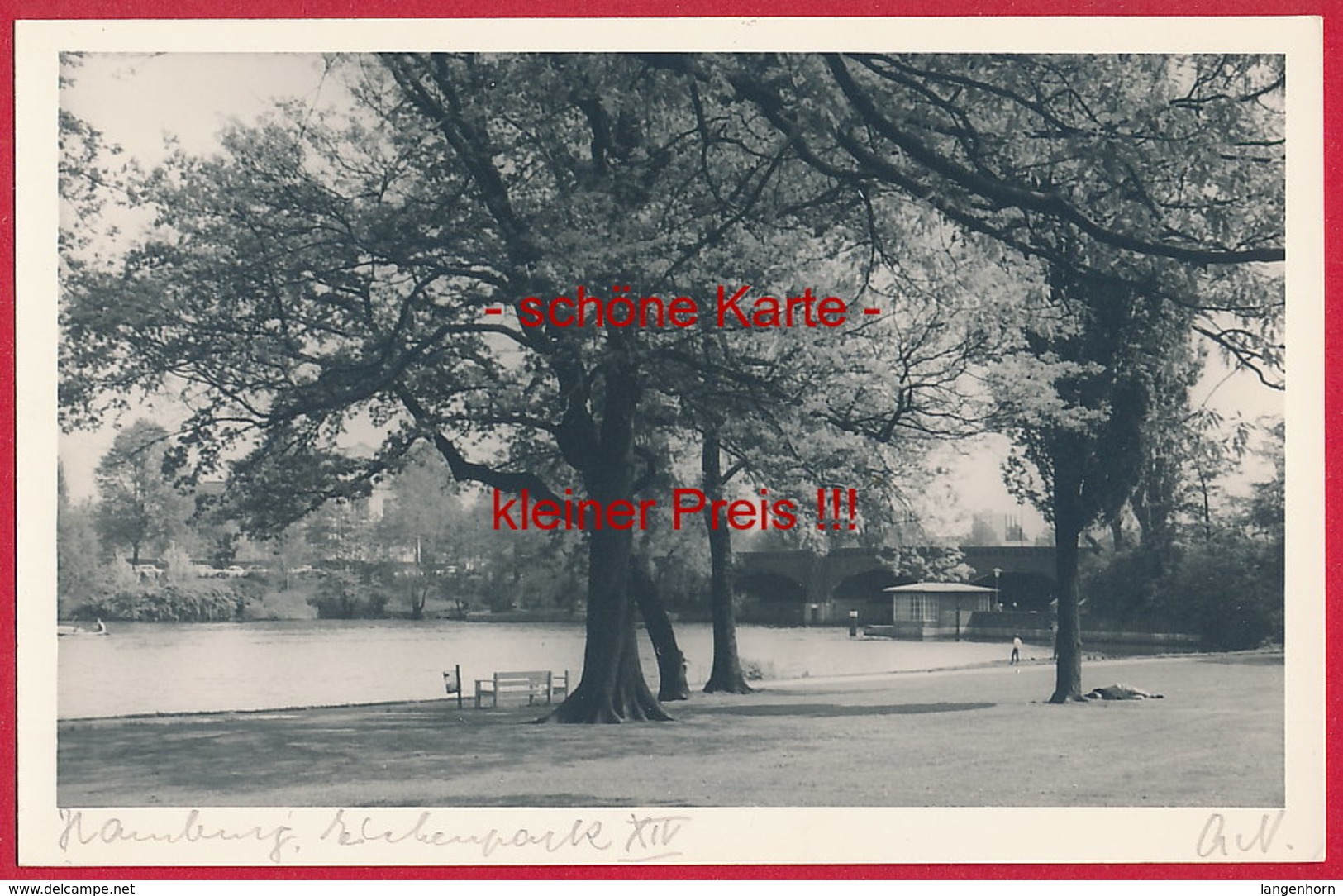 Alte Foto-AK 'Hamburg-Harvestehude' ~ Um 1955 - Blankenese