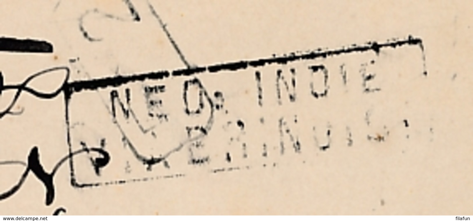 Nederlands Indië - 1888 - 7,5 Cent Willem III, Briefkaart G7 Van Soerabaja - Via Brindisi Naar Nieuwediep / Nederland - Nederlands-Indië