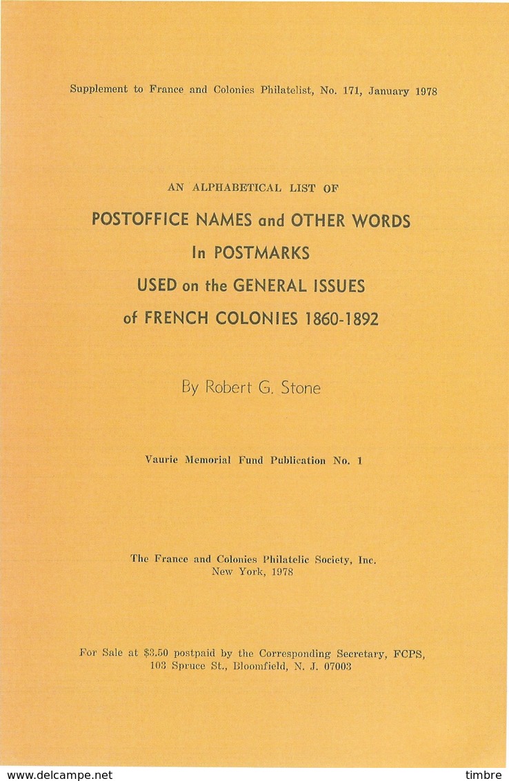 Colonies Françaises De Robert Stone 1978 - Kolonien Und Auslandsämter
