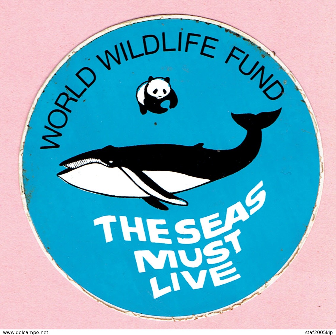 Sticker - WORLD WILDLIVE FUND - THESEAS MUST LIVE - Stickers