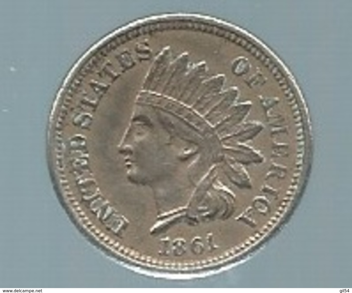 ETATS UNIS Monnaie De One Cent 1861 - Tres Belle Piece -  Pieb22005 - 1859-1909: Indian Head