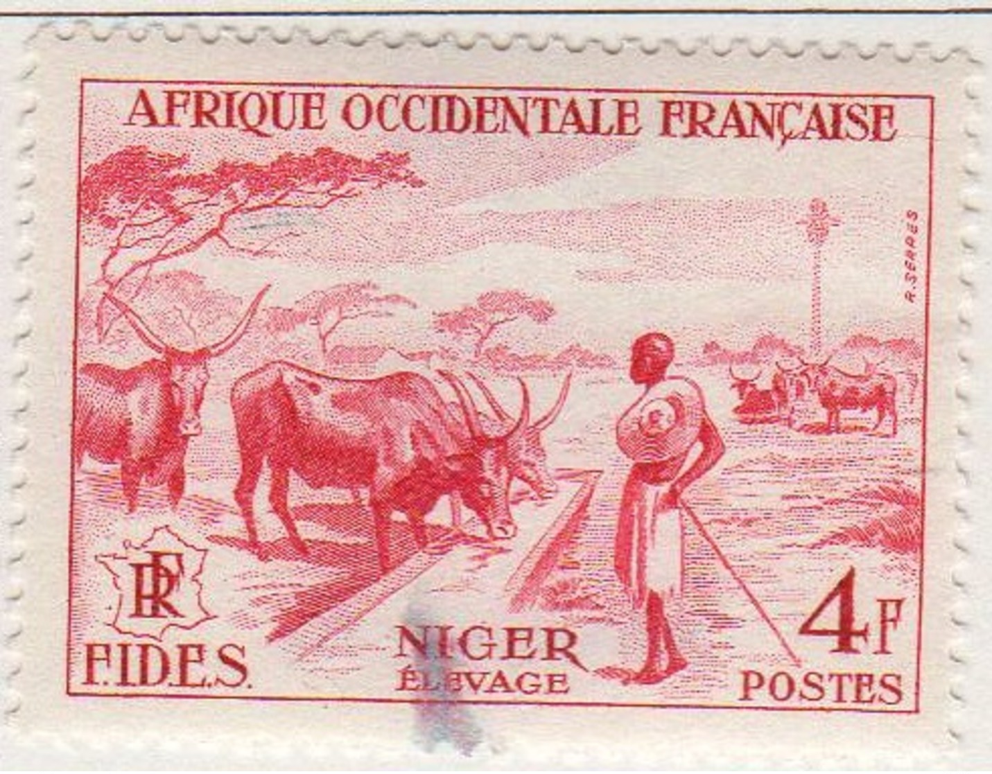 Afrique Occidentale Francaise 1956 FIDES Elevage YT 57 - Usati
