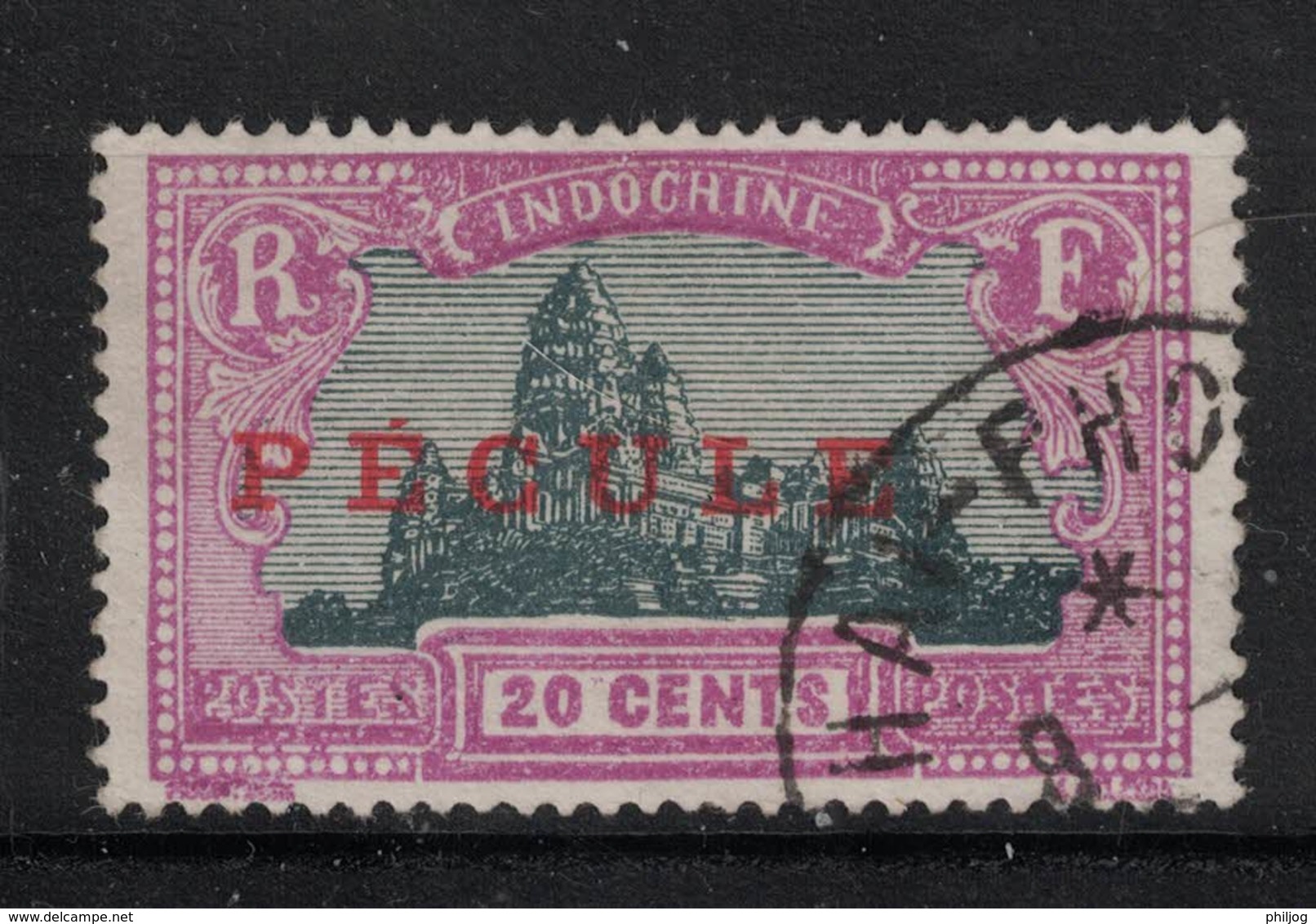 Indochine - Indochina - Yvert 140 Oblitération Fiscale PECULE - Scott#132 - Gebraucht